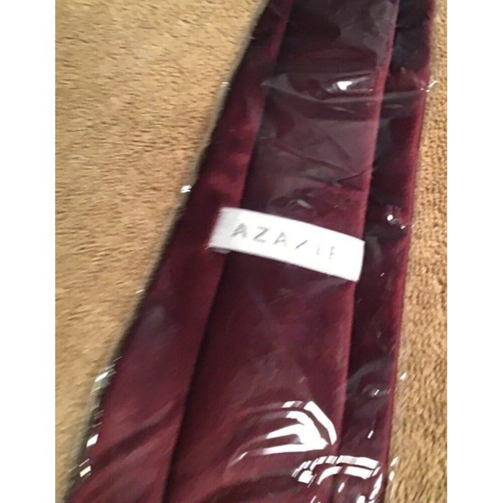 Azazie Cabernet Velvet Men's Tie 58" Long - NIP Wedding Groomsman Necktie